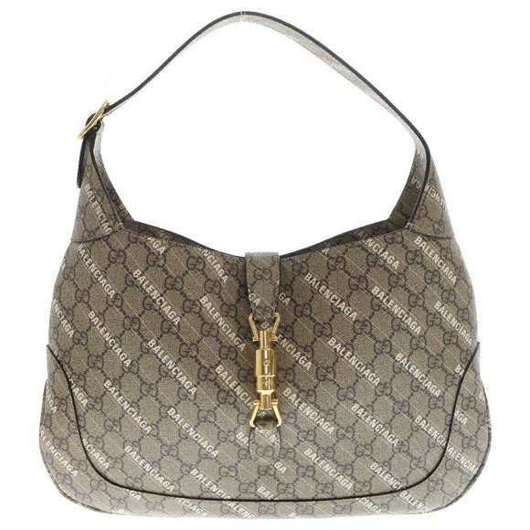 Gucci Balenciaga Jackie Hacker Project Shoulder Bag Beige - Picture 1 of 5